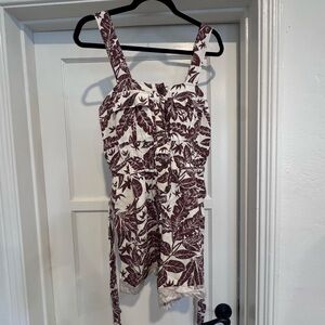 Tropical print, Urban Outfitters, size M jumpsuit.